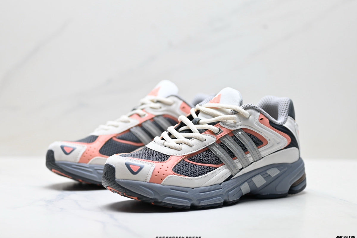 Adidas Unisex Running Shoes #9 - Grey/Coral