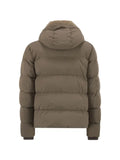 Moorer shearling-collar hooded puffer jacket