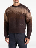 Manière De Voir ombre wool crewneck sweater