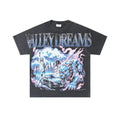 VALE USA Washed Black Rhinestone Graphic T-Shirt