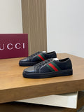 Gucci Black Green-Red Stripe Sneakers